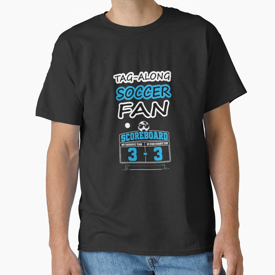 Tag-Along SOCCER FAN and Soccer Scoreboard Humor - Blue by Beachy