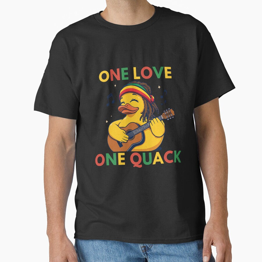 Reggae Duck – One Love One Quack Funny Rasta Rubber Duck by RubberQuack