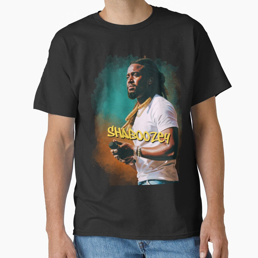 Shaboozey Painted Effect T-Shirt and Sticker by DiverseDazzle