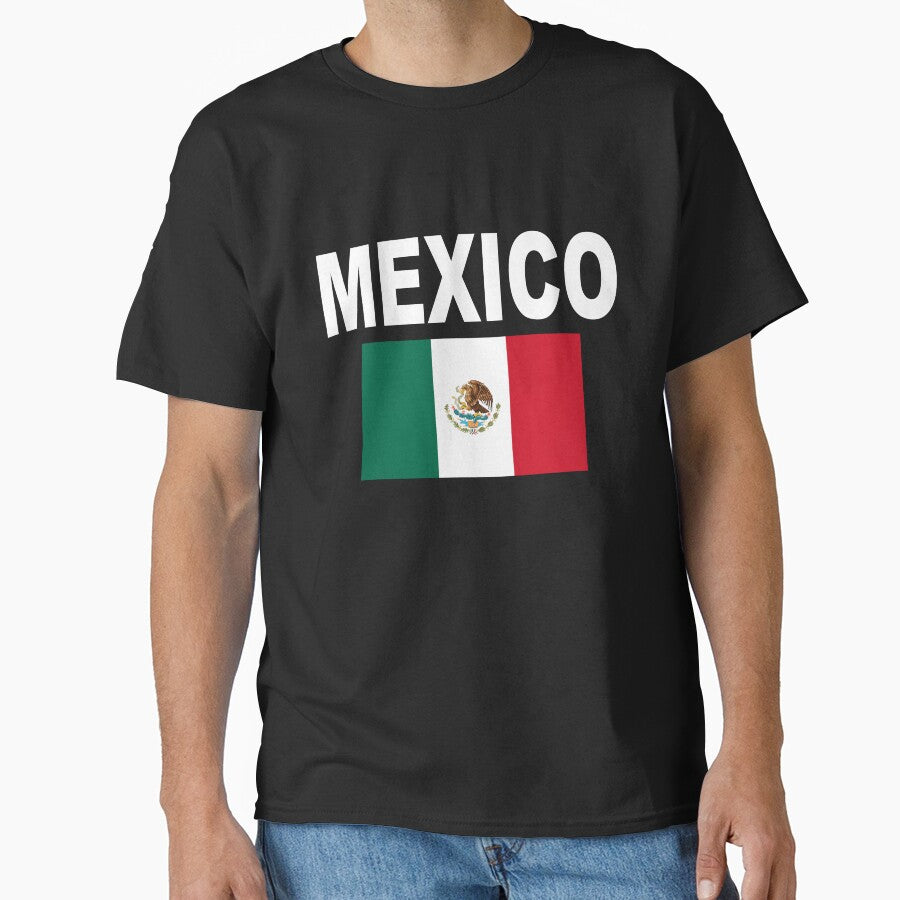 Mexico Flag Shirt Cool Mexican Flags Soccer Jersey Gift Tee by BCNDesign