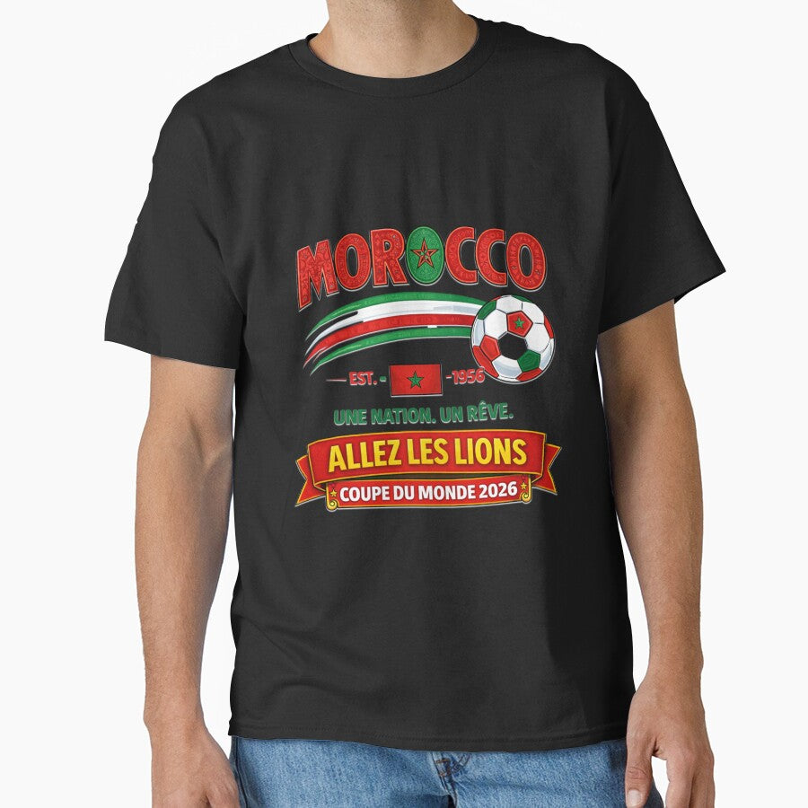 Morocco Soccer Supporter 2026 Championship by Tsugraf Designs