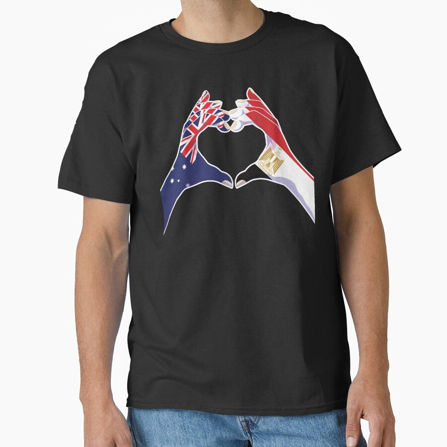 Egypt Egyptian Australian Australia Love Heart Peace by FlagX