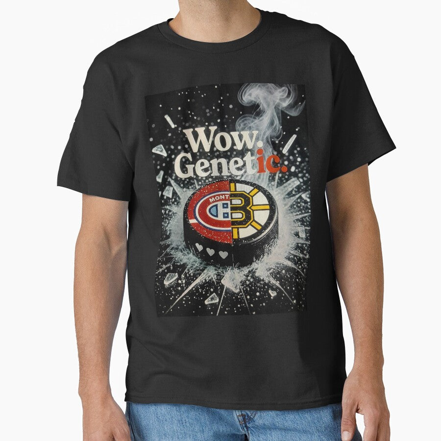Wow Genetic T-Shirt - Heated Rivalry Ilya Quote Hockey Romance Tee. by RBest!