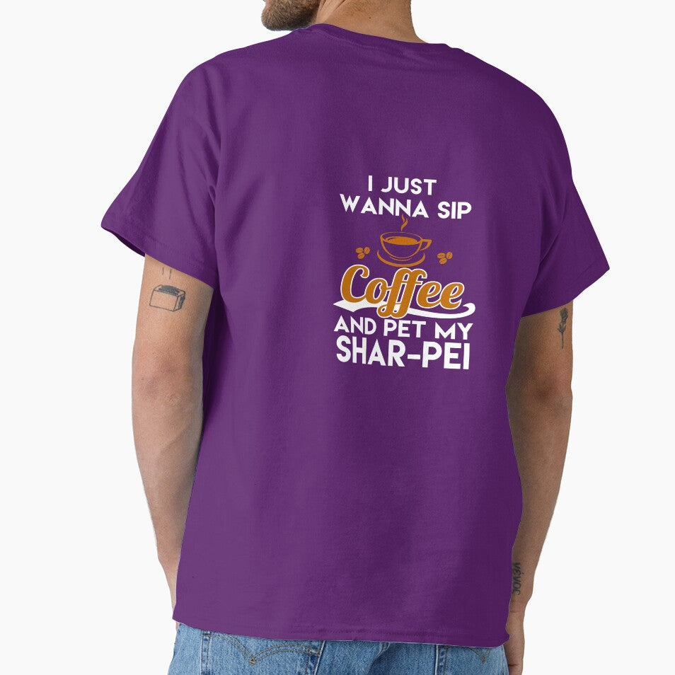 I Just Want To Sip Coffee & Pet My Shar-Pei by AlwaysAwesome