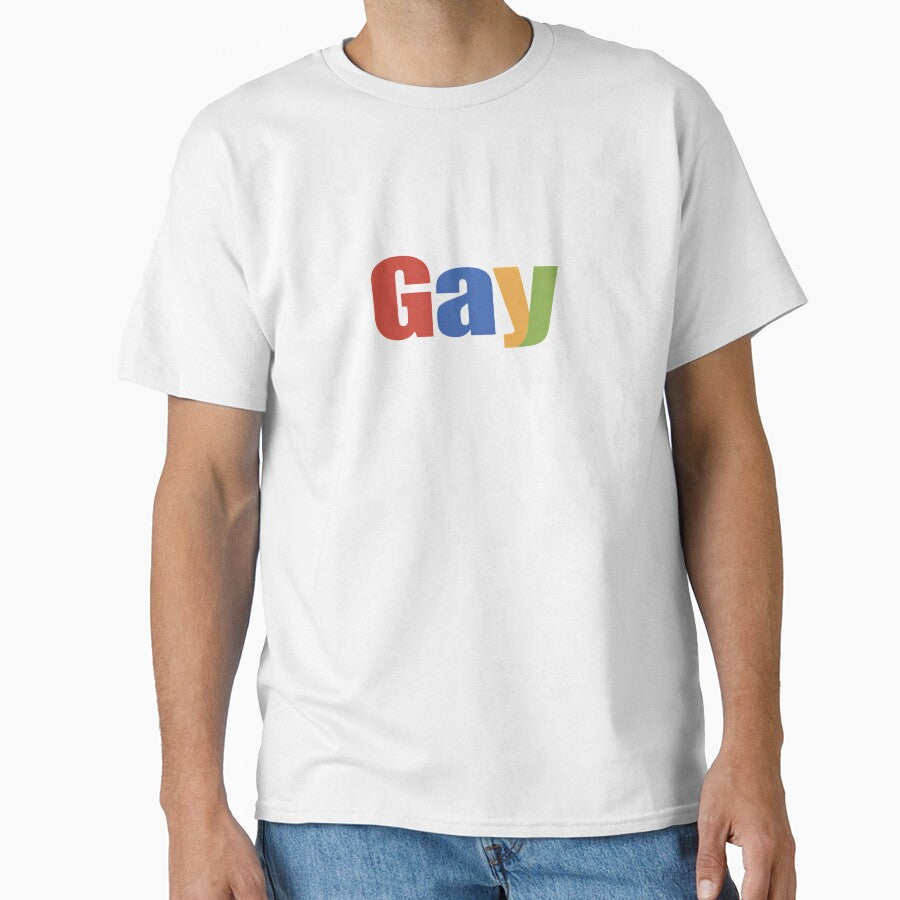 Fun Ebay Logo GAY Lesbian Pride Rainbow Queer LGBTQ Novelty Happy Humor by Space Ghettos
