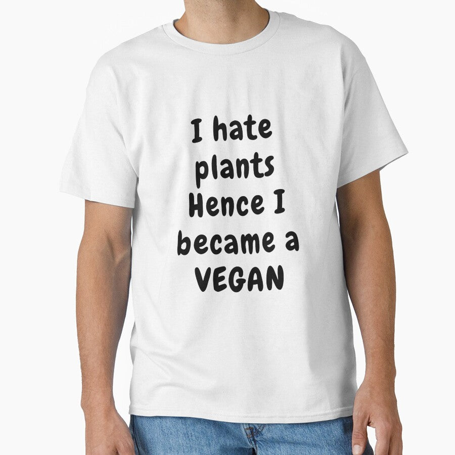 hence vegan funny t shirt by HIPNOTIZAR  CRAFTS