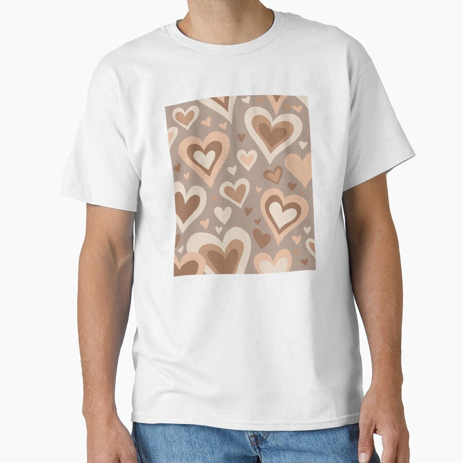 Neutral Tone Heart Pattern by PepperLime