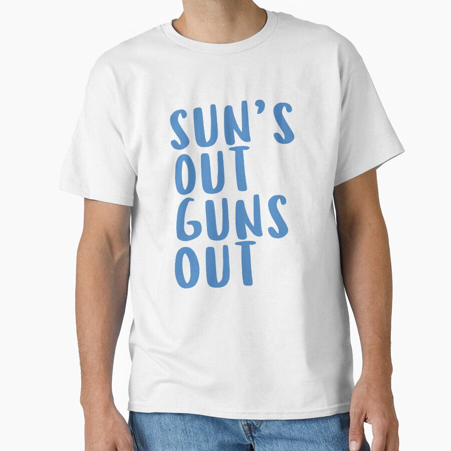 Sun's Out Guns Out T-Shirt by strippedTees