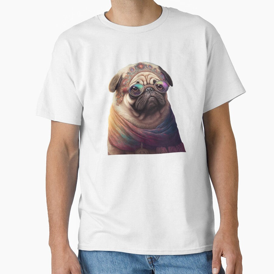 Hippie pug by AnimalArtPhotos