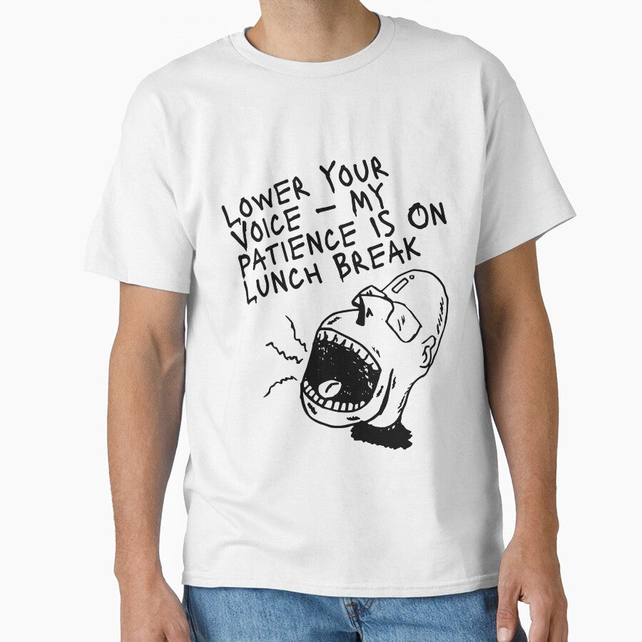 Workplace Sarcasm Quote – My Patience Is On Lunch Break by ChameraDesign