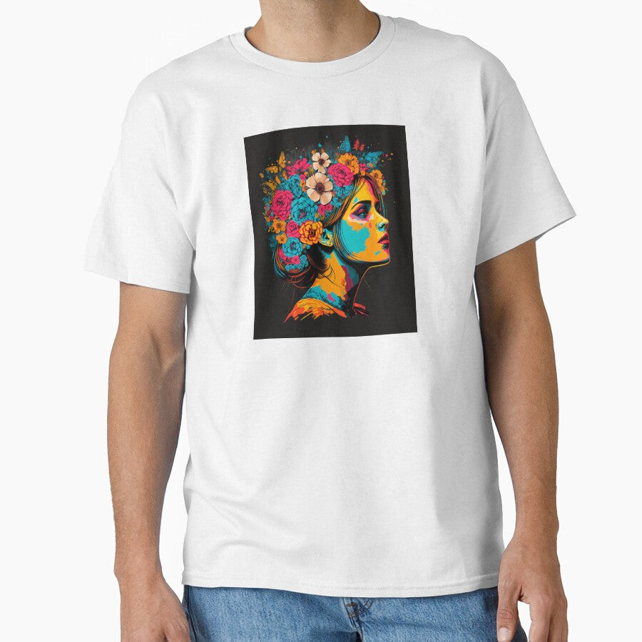 Girl and Flower Pop Art: Add a Modern Twist to Your Wall Décor #MODEL 5 by Thewallart