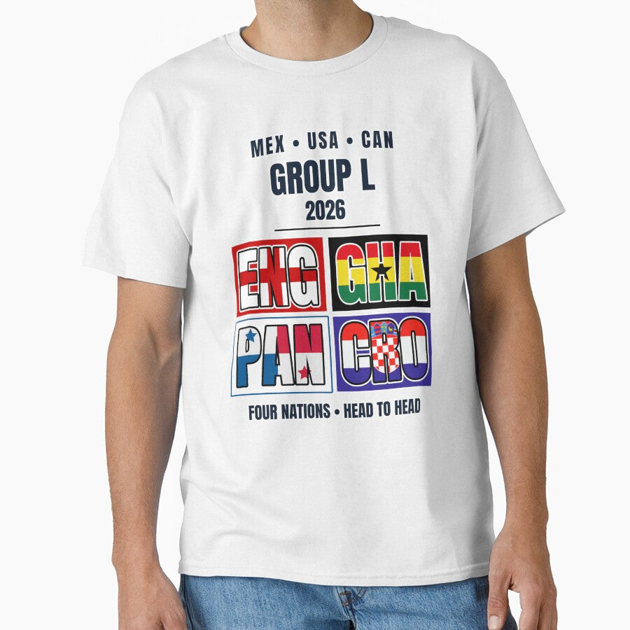 Group L 2026 Soccer Football Shirt England Ghana Panama Croatia World Tournament by The Hairy Melon