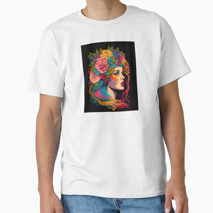 Girl and Flower Pop Art: Add a Modern Twist to Your Wall Décor #MODEL 7 by Thewallart