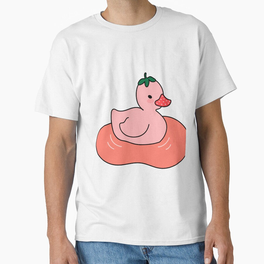 Kawaii Strawberry Duck by SunMoonMilk