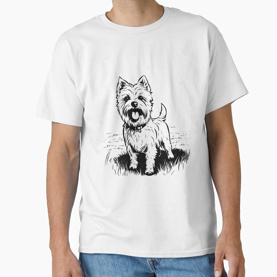 West Highland White Terrier Westie Dog Small Puppy Cute Pet by inkoutninja