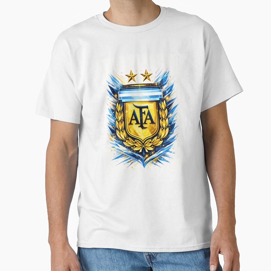 Argentina champions AFA crest gold blue soccer design by AEJCHA