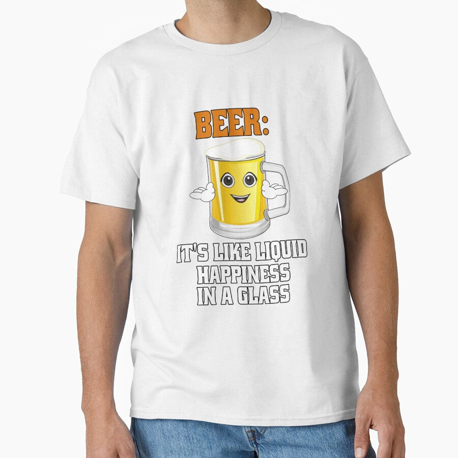 Funny Sarcastic Beer Drinkers Beer: It's Like Liquid Happiness In A Glass. by fantasticdesign