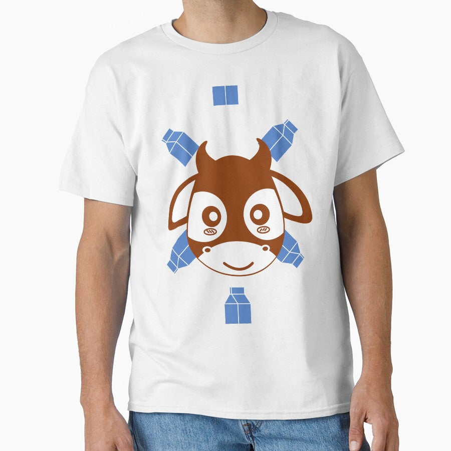 Cute Funny Cow Brown Blue by kyds