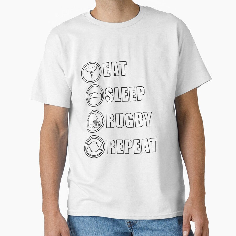 Eat Sleep Rugby Repeat by teledesign
