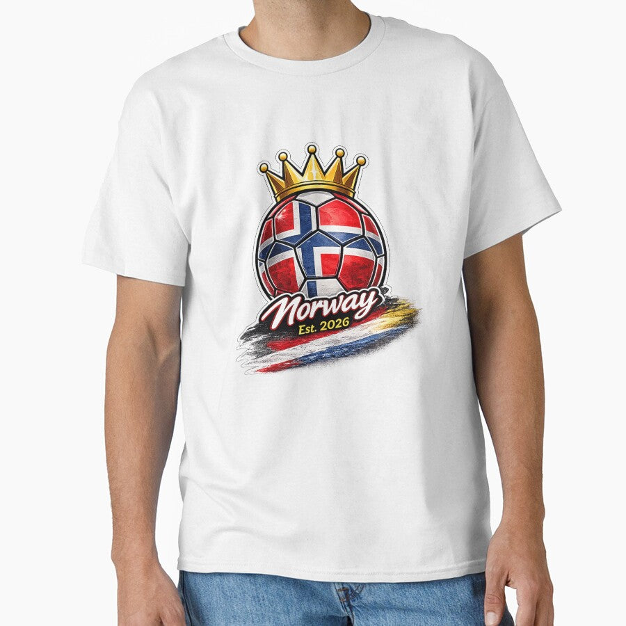Vintage Norwegian Flag Retro Norway Soccer 2026 by QuiteOrbit