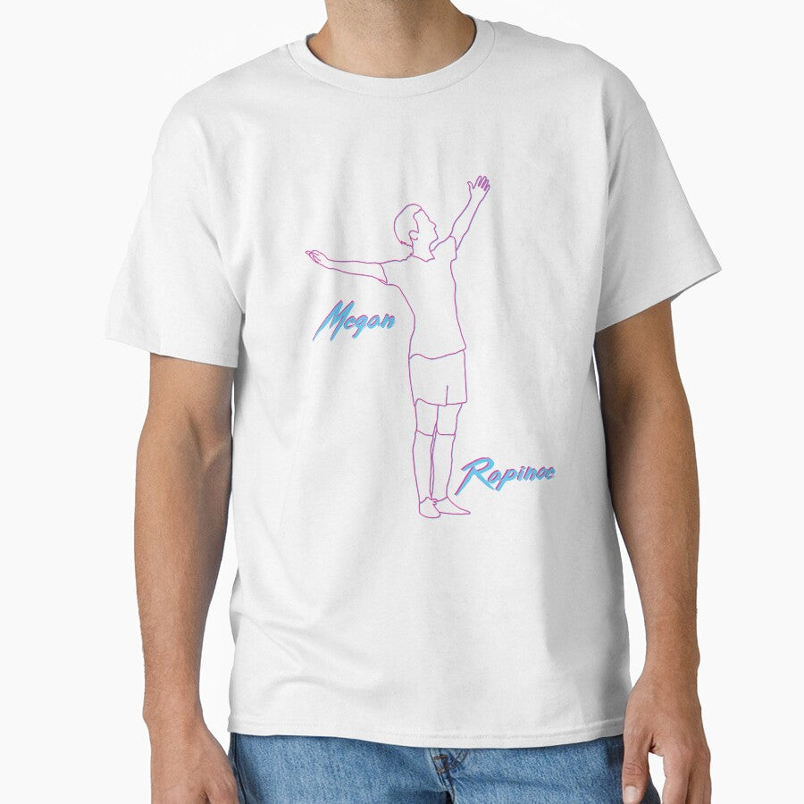 Megan Rapinoe Miami Vice Wave 80s 90s Style USWNT by Hevding