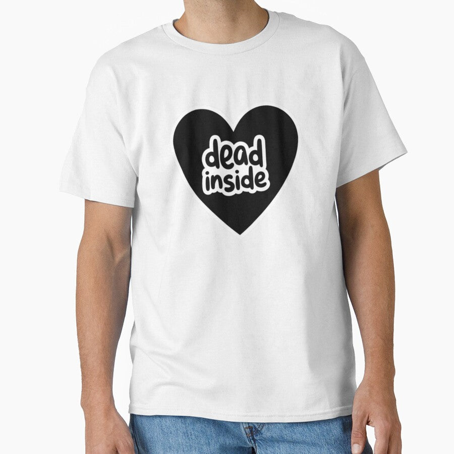 Dead Inside Heart – Dark Humor Goth Aesthetic Design by TheStephanieRome