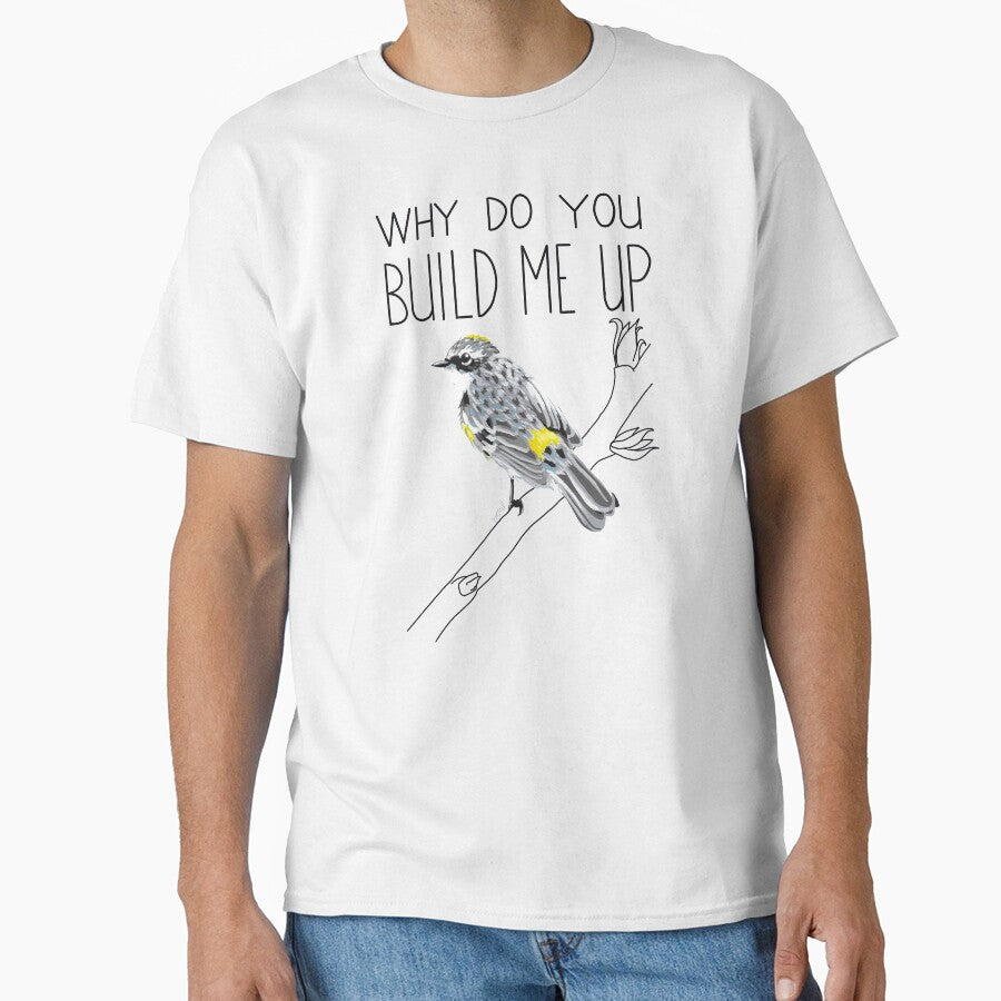 Why Do You Build Me Up, Butterbutt? (Yellow-rumped Warbler) by LauraWolfArtist