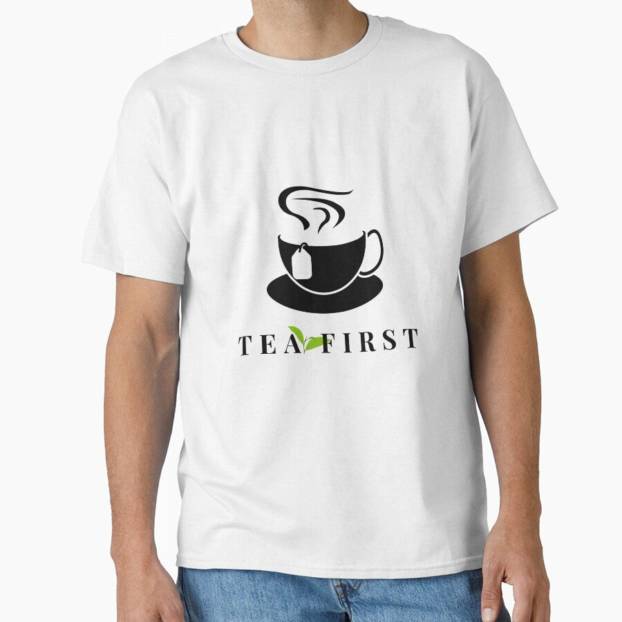 Mad Tea Energy Minimal Tea Leaf | Green Tea Aesthetic Minimalist Design by glowtrendz
