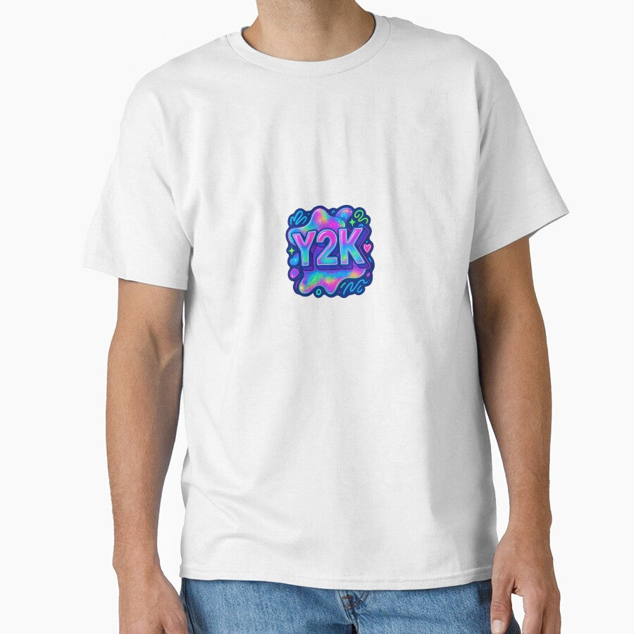 Y2K Holographic Neon Sticker – Retro Futuristic Maximalist Design with Vibrant Colors for T-Shirts, Laptops and Accessories by MavPro