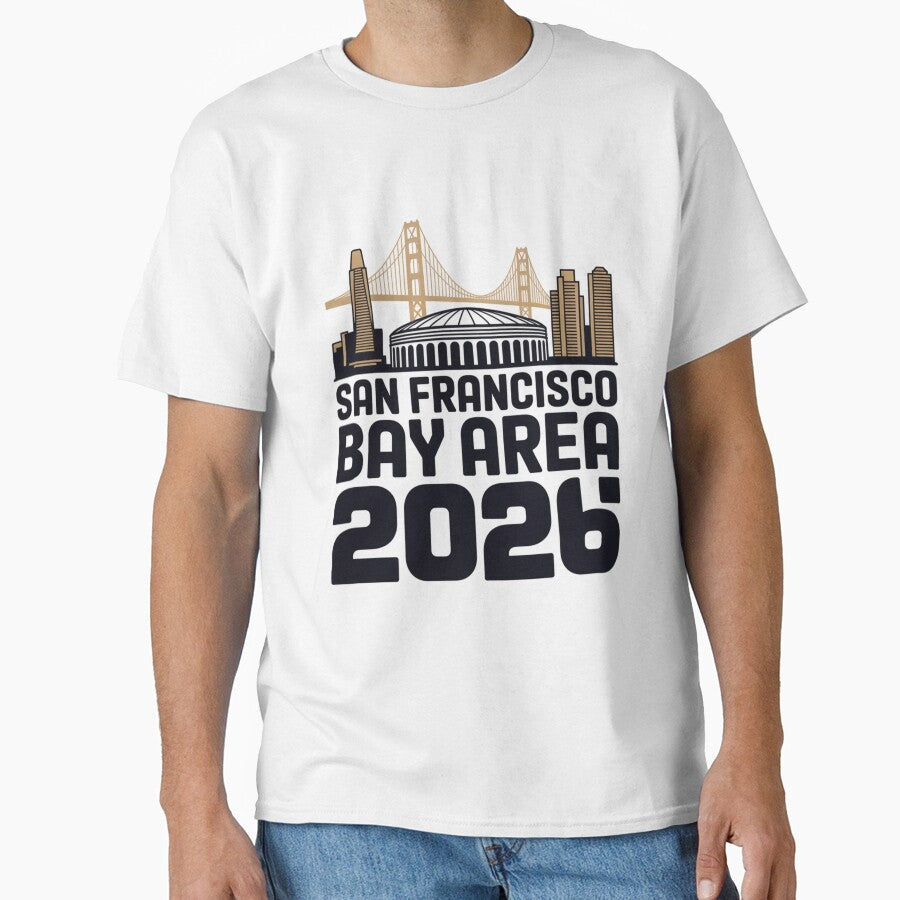 San Francisco Bay Area Golden Gate Stadium T-Shirt V17 by DarylWelsh2024