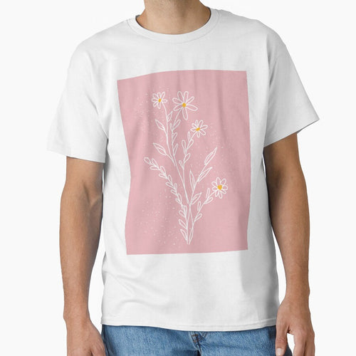 "cute bohemian flowers with pink background" by tudoo