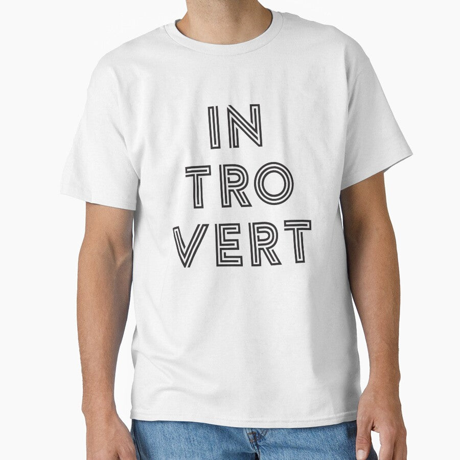 Introvert - Black Print by teeworthy