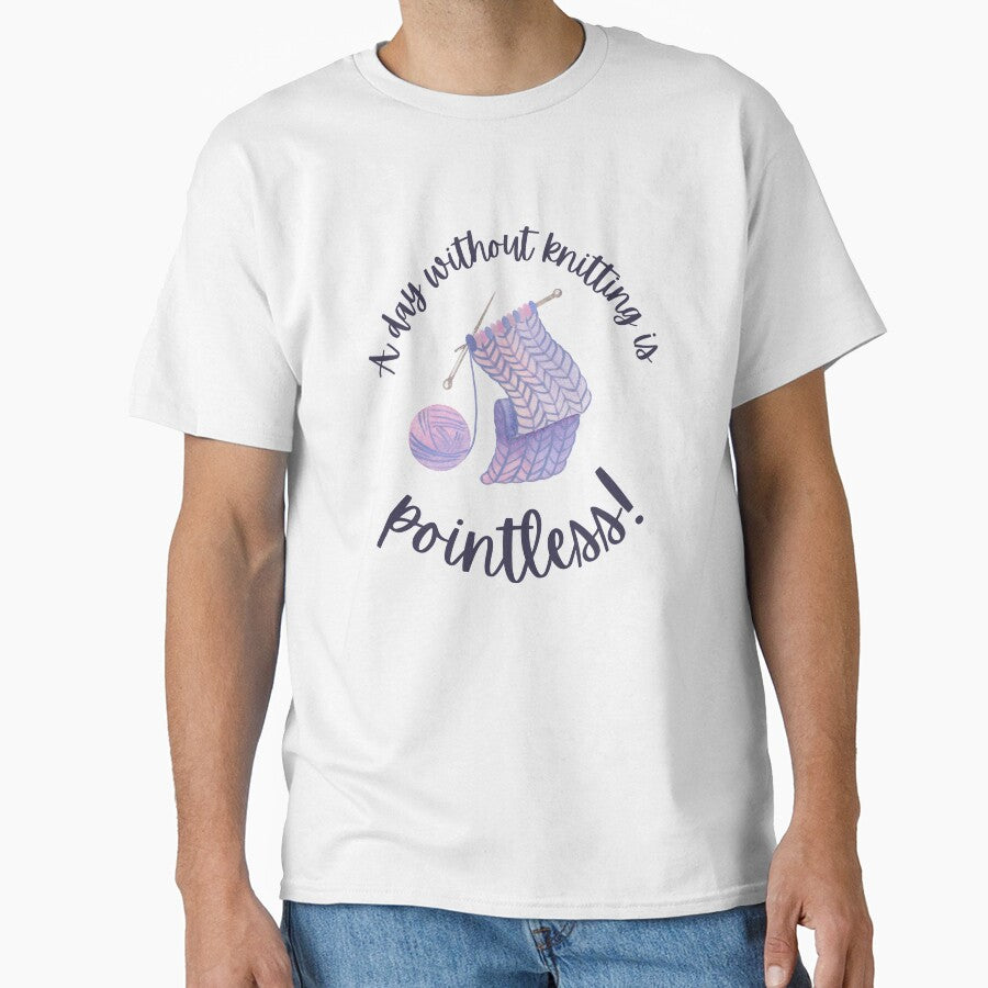 A day without knitting is pointless yarn pun by 442b