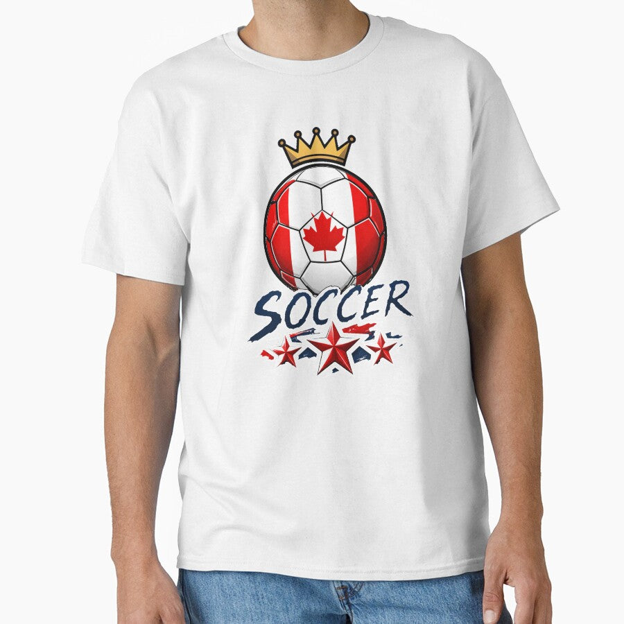 Canada Flag Crowned Soccer Ball by QuiteOrbit
