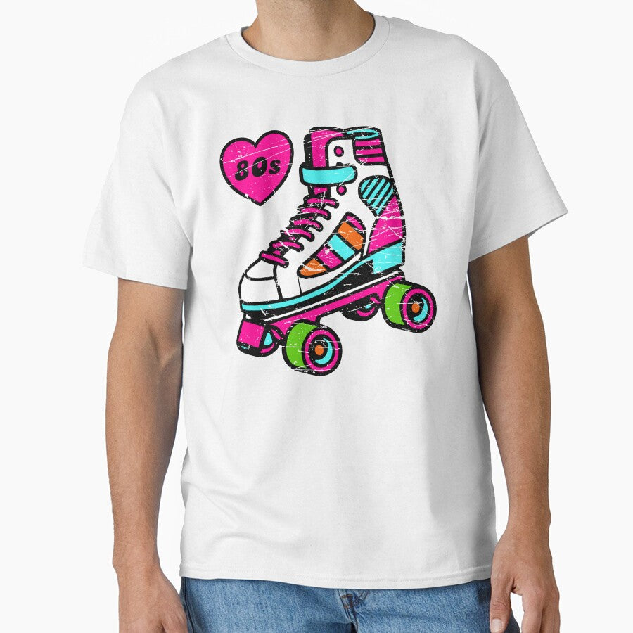 Retro 80s Lover Roller Skate Vintage Disco by TKsTees