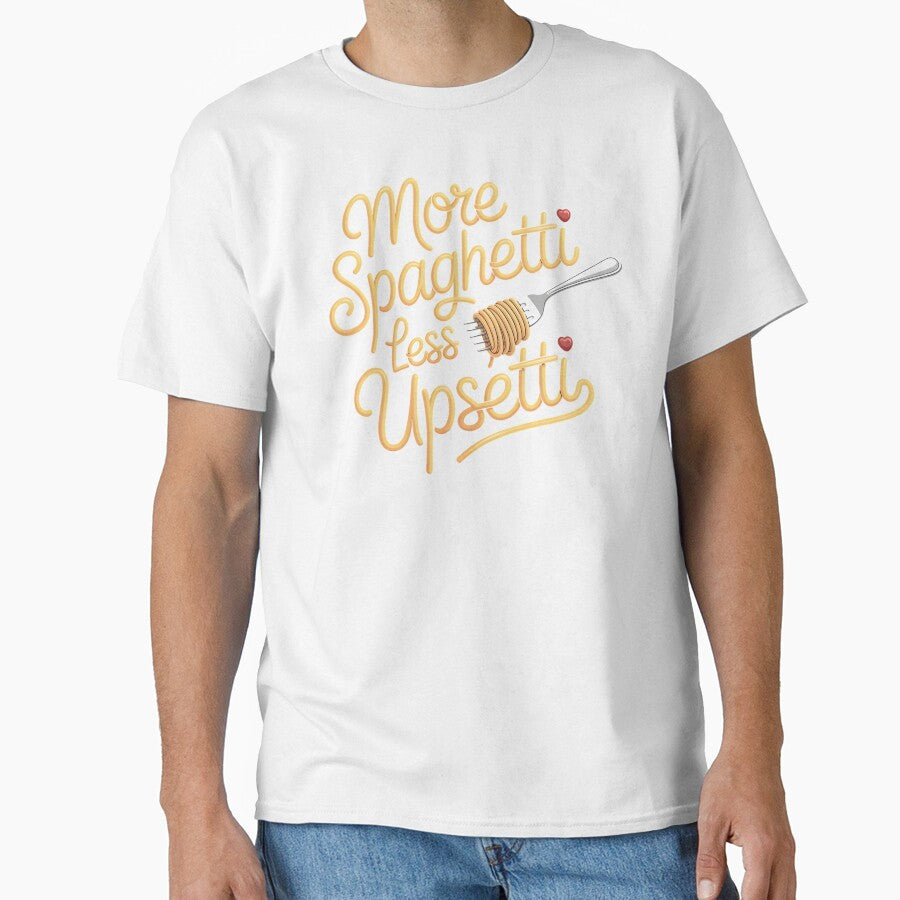 More Spaghetti Less Upsetti – Funny Italy Inspired Pasta Quote by Redgiant87x