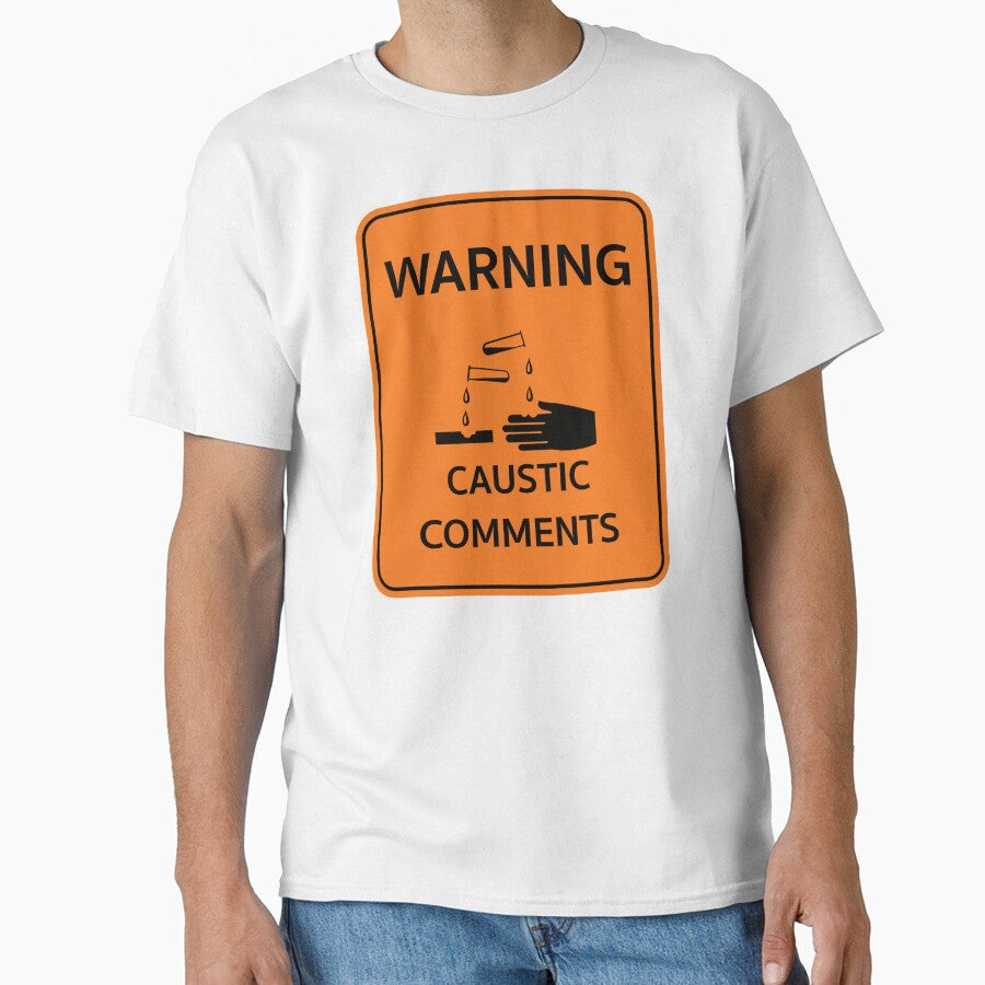 Highway style workplace sign "Warning Caustic Comments". Office humor by MultistorieDog