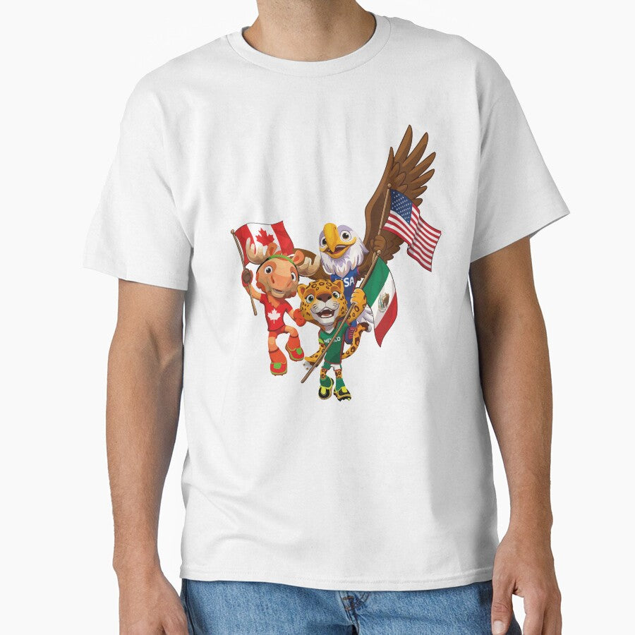 World Cup 2026 Mascots | USA Canada Mexico Cartoon Characters | Soccer Fans Design | Football Tournament Art by biribiridesigns