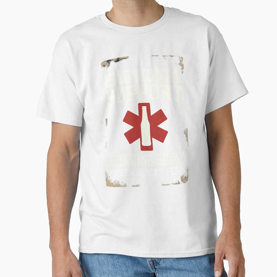 Emotional Support Drinking Buddy Beer by TshirtsOnline-