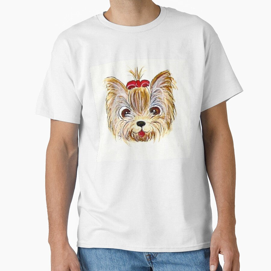 Yorkie Cartoon by PaintedbyCarol