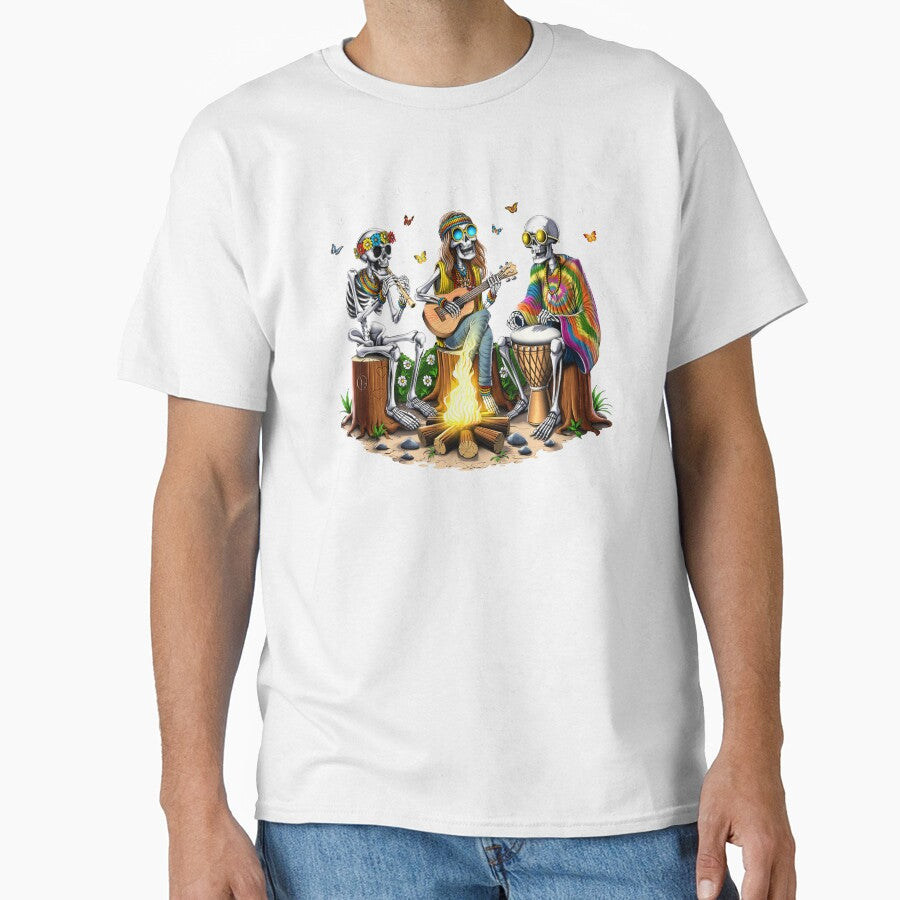Hippie Skeletons Camping by underheaven
