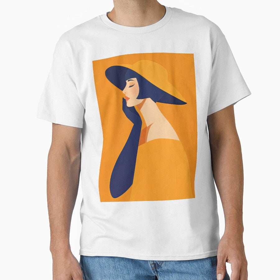 Modern Elegance – Orange & Navy by ForeverPrintsOK
