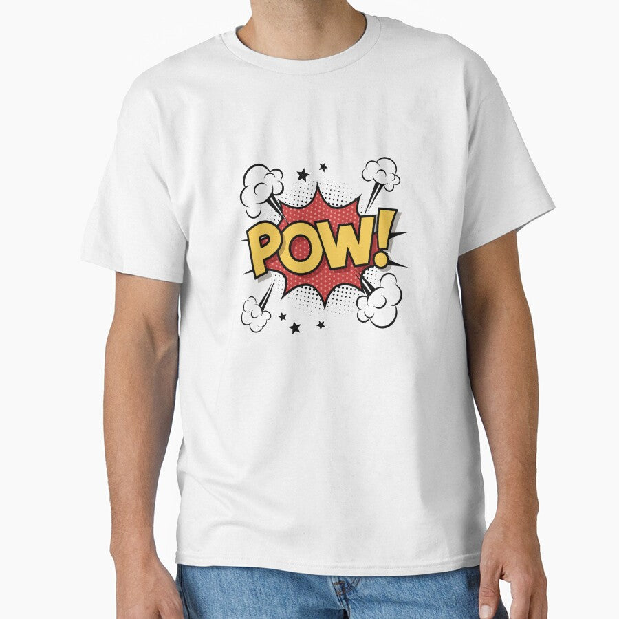 POW Pop Art Comics Explosion Yellow Red Superhero Vintage Gift by CLC54