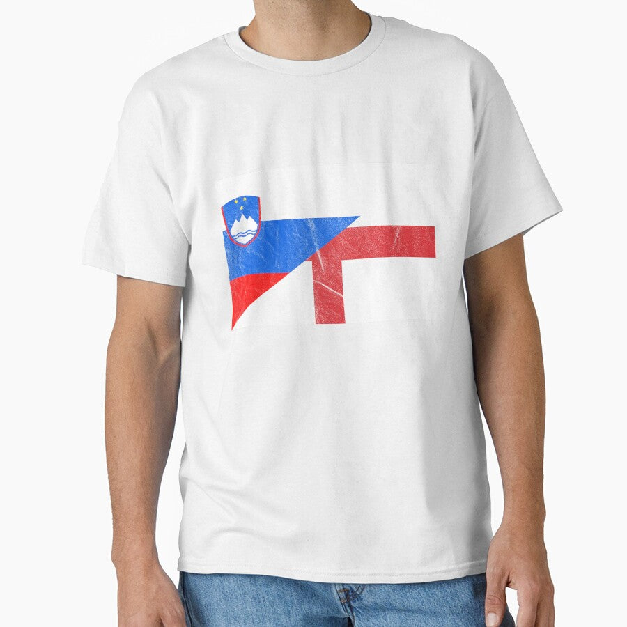 England Slovenia Flag by Carl's Clothing