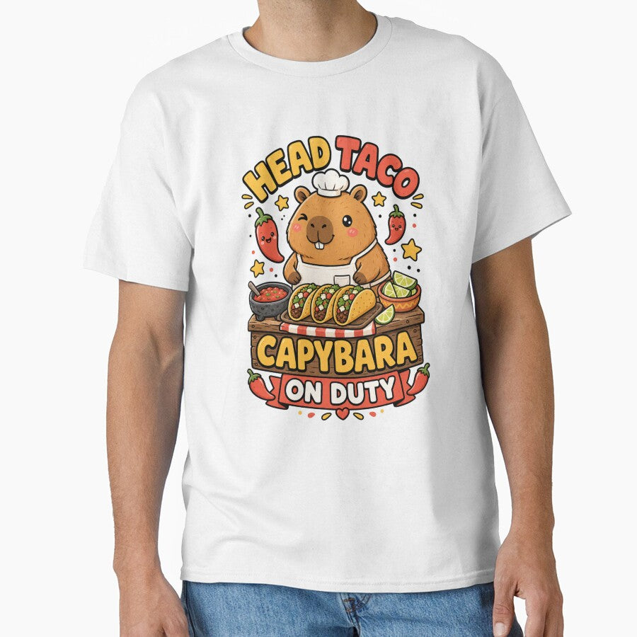 Capybara Taco Chef Funny Animal Lovers Novelty by VisualArtsOasis