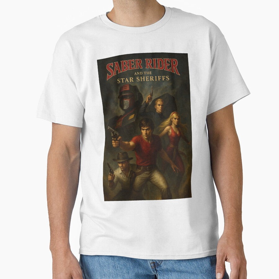 Saber Rider Retro Anime 80s Space Cowboy Art by Retr0Tshirts