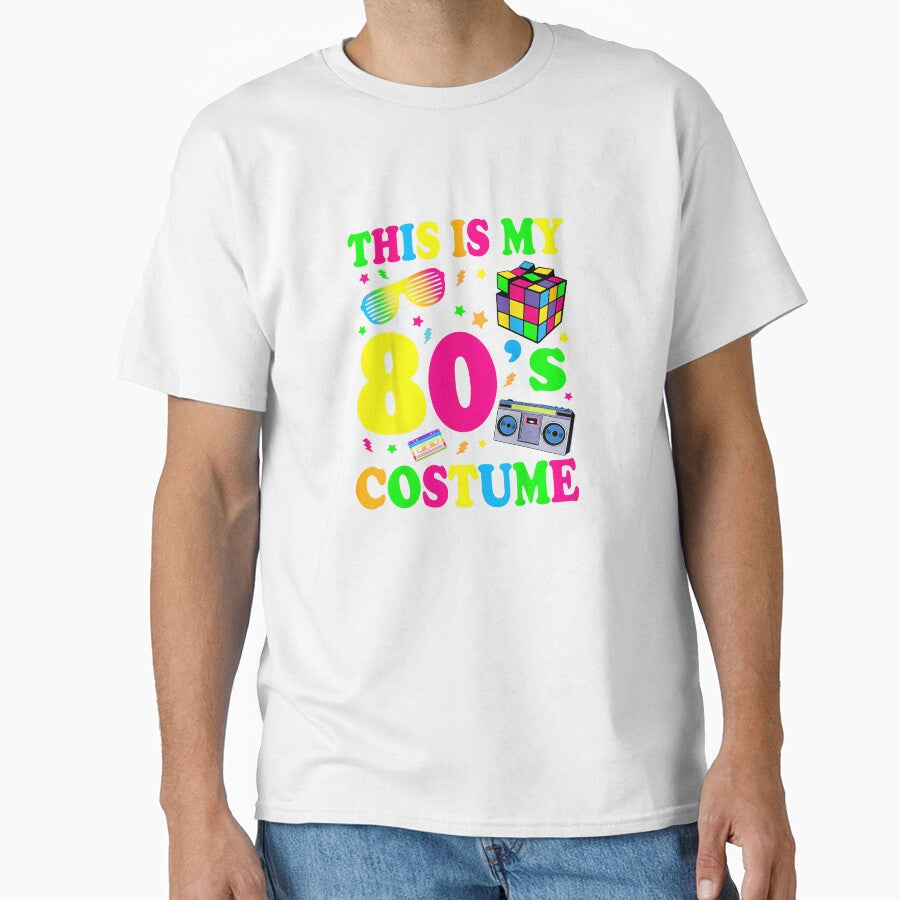 This Is My 80’s Costume Retro Funny 80s Outfit Vintage Party T-Shirt by 3liegy