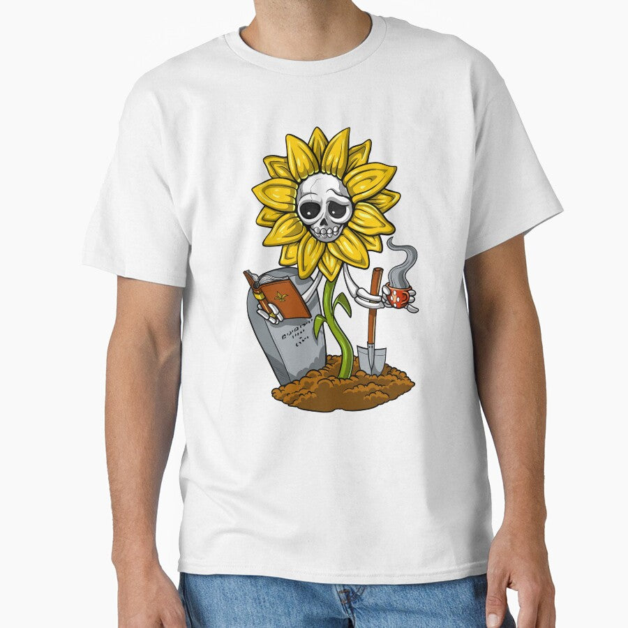 Hippie Sunflower Skeleton by underheaven