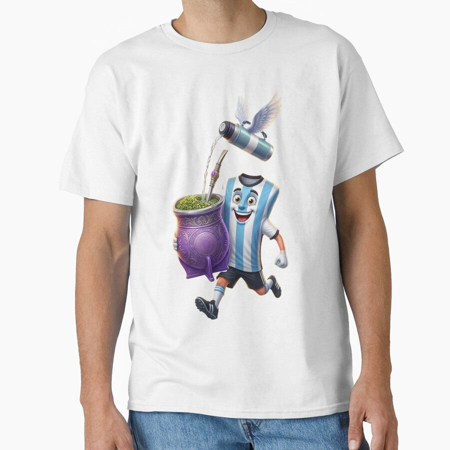 Sky Blue Passion – Argentine Mate Football Legend - Argentina Football Mate Mascot - Soccer Fan Art by YG - YiddisheGesheft