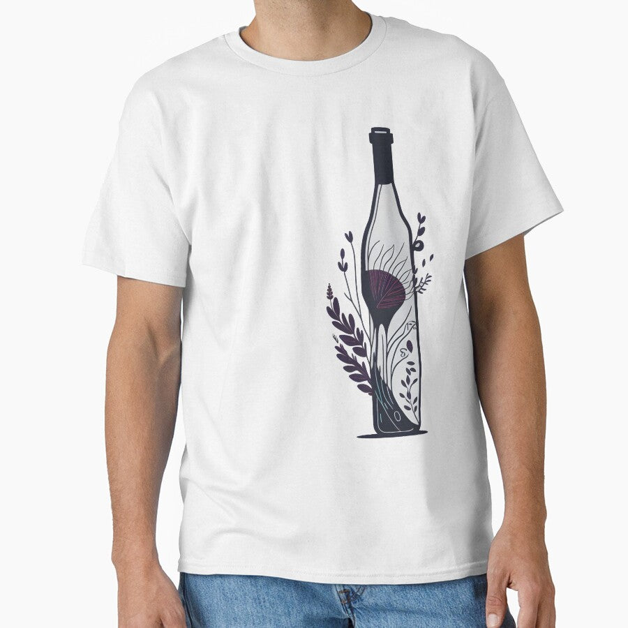 Aesthetic Flower Wine Bottle by Cravio